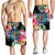 Hawaii Plumeria Hibiscus Wave Turtle Men's Shorts - AH - Polynesian Pride