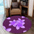 Hawaii Plumeria Simple Round Carpet - AH - Polynesian Pride