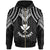 Hawaii Custom Zip up Hoodie Polynesian Armor Style Black Unisex Black - Polynesian Pride