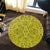 Hawaii Polynesian Culture Yellow Round Carpet - AH - Polynesian Pride