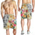 Hawaii Polynesian Flowers Swimming Turtles Men's Shorts - AH - Polynesian Pride