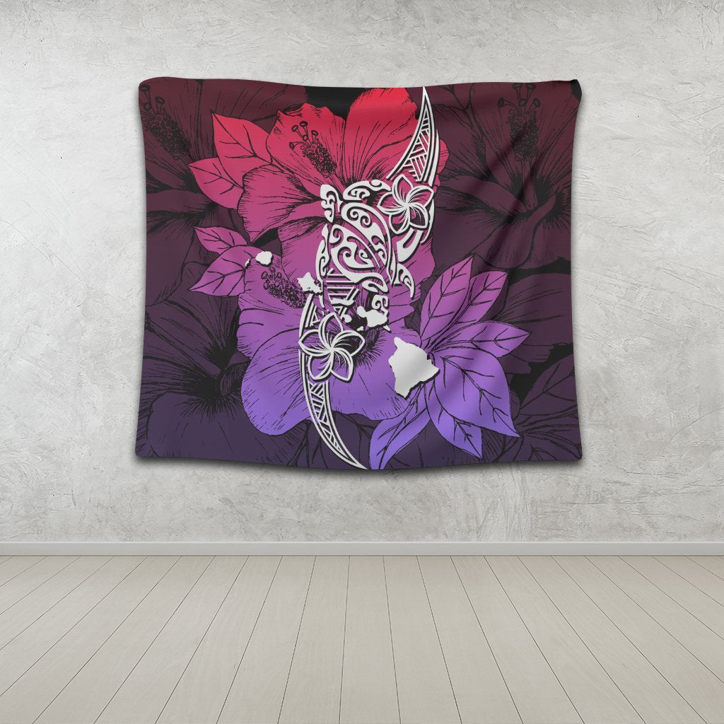 Hawaii Polynesian Hibiscus Sweat Tapestry - AH - Polynesian Pride