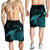 Hawaii Polynesian Hibiscus Turtle Map Men's Shorts Blue - AH - Polynesian Pride