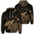 Hawaiian Polynesian Hibiscus Turtle Map Hoodie Gold Unisex Art - Polynesian Pride