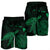 Hawaii Polynesian Hibiscus Turtle Map Men's Shorts Green - AH - Polynesian Pride