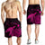 Hawaii Polynesian Hibiscus Turtle Map Men's Shorts Pink - AH - Polynesian Pride