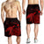 Hawaii Polynesian Hibiscus Turtle Map Men's Shorts Red - AH - Polynesian Pride