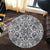 Hawaii Polynesian Kakau Turtle Round Carpet - AH - Polynesian Pride