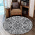 Hawaii Polynesian Kakau Turtle Round Carpet - AH Round Carpet Luxurious Plush - Polynesian Pride