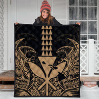 Hawaii Polynesian Kanaka Kakau Premium Quilts - Alan Style Gold - AH - Polynesian Pride