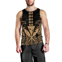 Hawaii Polynesian Kanaka Kakau Tank Top - Alan Style Gold - AH Black - Polynesian Pride