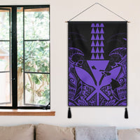 Hawaii Polynesian Kanaka Kakau Hanging Poster - Alan Style Purple - AH - Polynesian Pride
