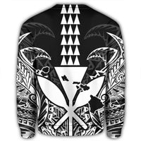 Hawaii Polynesian Kanaka Kakau Sweatshirt - Alan Style White - AH - Polynesian Pride