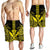 Hawaii Polynesian Kanaka Kakau Men's Shorts - Alan Style Yellow - AH - Polynesian Pride