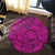 Hawaii Polynesian Maori Lauhala Pink Round Carpet - AH - Polynesian Pride