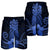 Hawaii Polynesian Pineapple Hibiscus Men's Shorts - Blue - AH - Polynesian Pride