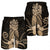 Hawaii Polynesian Pineapple Hibiscus Men's Shorts - Gold - AH - Polynesian Pride