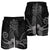 Hawaii Polynesian Pineapple Hibiscus Men's Shorts - Gray - AH - Polynesian Pride