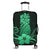 Hawaii Polynesian Pineapple Hibiscus Luggage Covers - Green - AH Black - Polynesian Pride