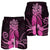 Hawaii Polynesian Pineapple Hibiscus Men's Shorts - Pink - AH - Polynesian Pride