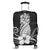 Hawaii Polynesian Pineapple Hibiscus Luggage Covers - White - AH Black - Polynesian Pride