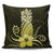 Hawaii Polynesian Pineapple Hibiscus Pillow Covers - Yellow - AH Pillow Covers Black - Polynesian Pride