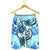 Hawaii Polynesian Plumeria Hibiscus Turtle Men's Shorts - AH - Jack Style - Blue - Polynesian Pride