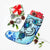 Hawaii Polynesian Plumeria Hibiscus Turtle Christmas Stocking - AH - Jack Style - Blue - Polynesian Pride