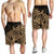 Hawaii Polynesian Turtle Men's Shorts - Gold - AH - Polynesian Pride