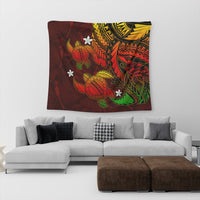 Hawaii Polynesian Turtle Hibiscus Tapestry - Color Flag - AH - Polynesian Pride
