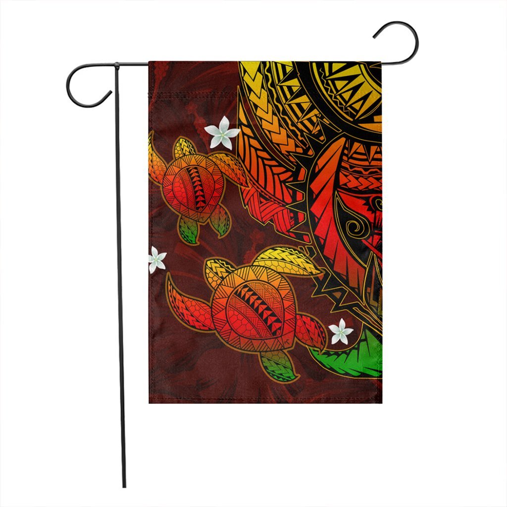 Hawaii Polynesian Turtle Hibiscus Flag - Color Flag - AH - Polynesian Pride