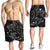 Hawaii Polynesian Turtle Hibiscus Men's Shorts - Gray - AH - Polynesian Pride