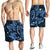 Hawaii Polynesian Turtle Hibiscus Men's Shorts - Pastel Blue - AH - Polynesian Pride