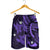 Hawaii Polynesian Turtle Hibiscus Men's Shorts - Purple - AH - Polynesian Pride