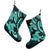 Hawaii Polynesian Turtle Hibiscus Christmas Stocking - Turquoise - AH - Polynesian Pride