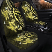 Hawaii Polynesian Turtle Hibiscus Car Seat Covers - Yelow - AH - Polynesian Pride