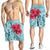 Hawaii Polynesian Turtle Hibiscus Blue Men's Shorts - Bless Style - AH - Polynesian Pride