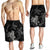 Hawaii Polynesian Turtle Plumeria Men's Shorts - Pog Style Gray - AH - Polynesian Pride