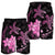 Hawaii Polynesian Turtle Plumeria Men's Shorts - Pog Style Pink - AH - Polynesian Pride