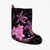 Hawaii Polynesian Turtle Plumeria Christmas Stocking - Pog Style Pink - AH Christmas Stocking 26 X 42 cm Black - Polynesian Pride