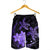 Hawaii Polynesian Turtle Plumeria Men's Shorts - Pog Style Purple - AH - Polynesian Pride