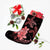 Hawaii Polynesian Turtle Plumeria Christmas Stocking - Pog Style Red - AH - Polynesian Pride