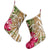 Hawaii Polynesian Turtle Tropical Hibiscus Plumeria Christmas Stocking - Gold - AH - Polynesian Pride