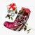 Hawaii Polynesian Turtle Tropical Hibiscus Plumeria Christmas Stocking - Red - AH - Polynesian Pride