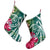 Hawaii Polynesian Turtle Tropical Hibiscus Plumeria Christmas Stocking - Turquoise - AH - Polynesian Pride