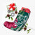 Hawaii Polynesian Turtle Tropical Hibiscus Plumeria Christmas Stocking - Turquoise - AH - Polynesian Pride