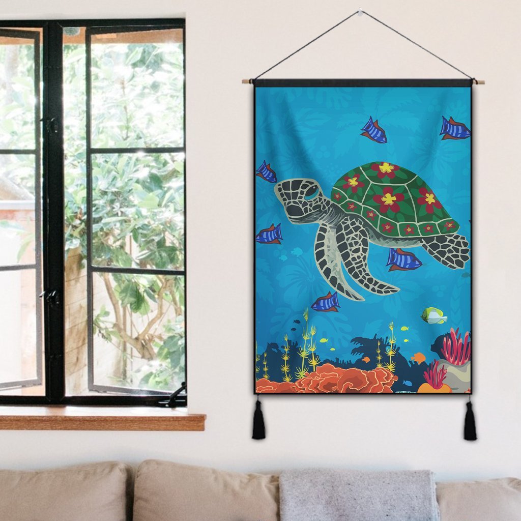 Hawaii Sea Cartoon Hanging Poster - AH - Polynesian Pride