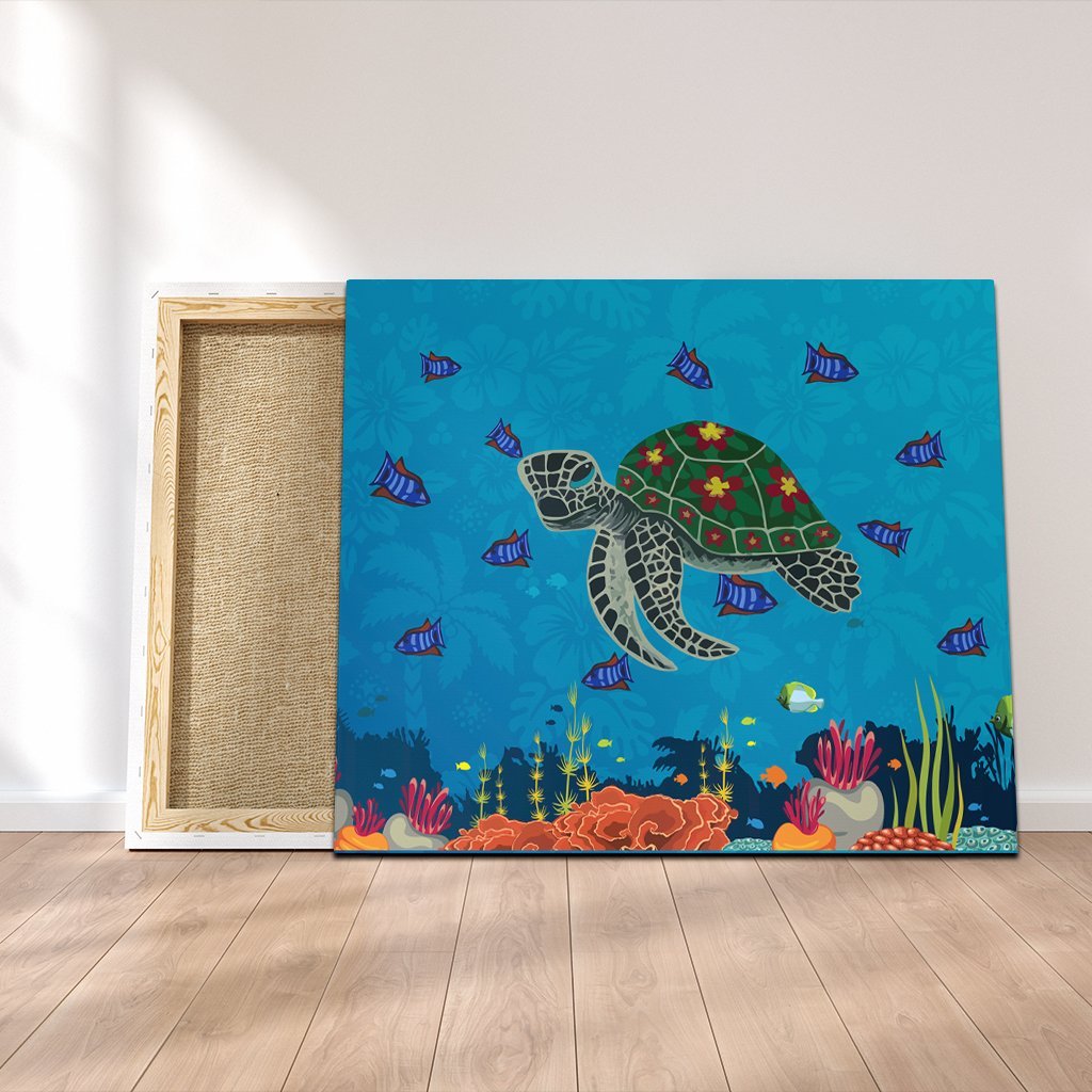 Hawaii Sea Cartoon Canvas - AH Canvas Poly-cotton - Polynesian Pride