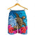 Hawaii Sea Turtle Hibiscus Coconut Tree Men's Shorts - AH - Polynesian Pride