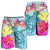 Hawaii Sea Turtle Hibiscus Kanaka Men's Shorts - AH - Polynesian Pride